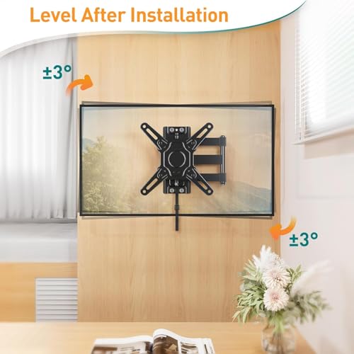 ELIVED RV TV-Halterung für Wohnmobile, Wohnwagen Arretierbare TV Halterung für die meisten 13-43 Zoll TVs, schwenk- und neigbar für Wohnwagen, Wohnmobile, LKWs. max VESA 200x200mm bis zu 15 KG – Bild 8