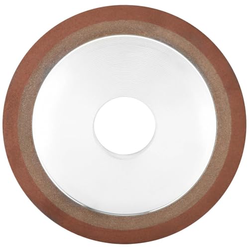 Disc Resin Grinding Wheel, 4.9inch Carbide Steel Stone Grinding Wheel with Long Service Life for Alloy Blade Tungsten Steel, Processing and Polishing