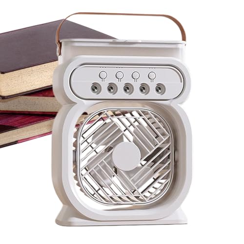 Genérico Ventilador de Agua Pulverizada - Climatizador Personal para Escritorio con Fresca,3 Velocidades Ajustables para Dormitorio y Exteriores
