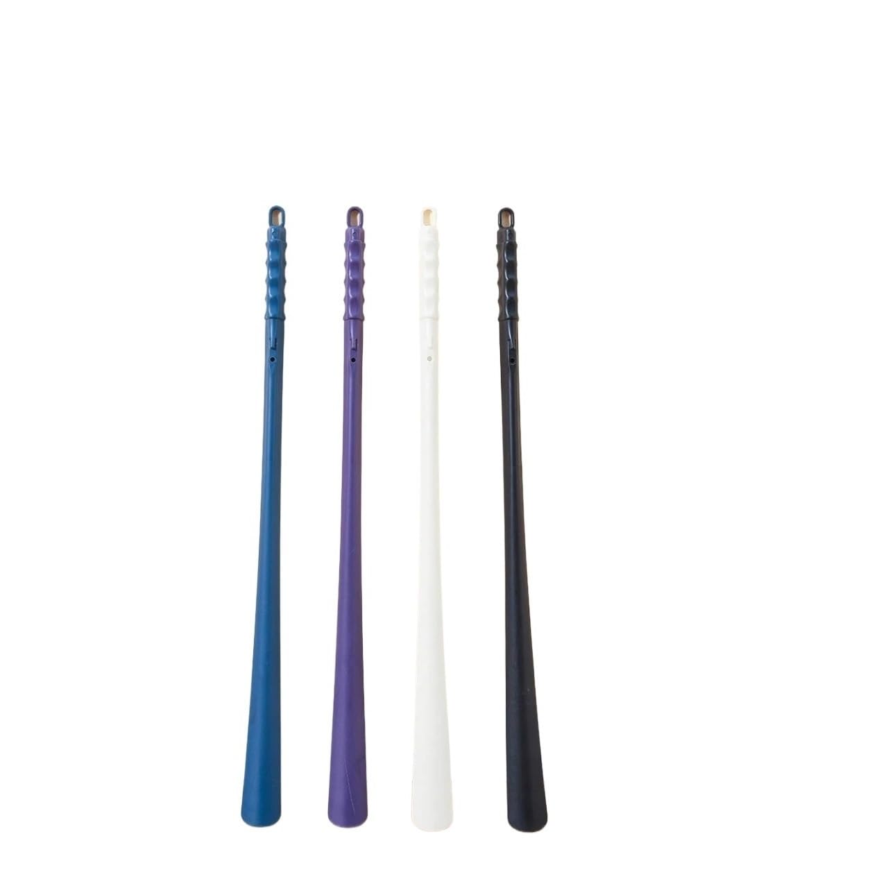 Calzadores de 65 cm Calzador de plástico ABS Calzador de mango largo Calzador útnganche para levantar zapatos Cuchara para zapatos Herramientas para el hogar Calzador de viaje (65 cm morado)