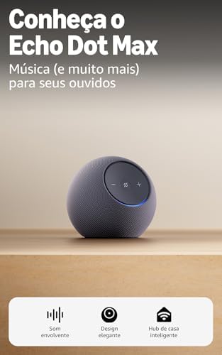 Apresentamos o Amazon Echo Dot Max (Geração mais recente), smart ...