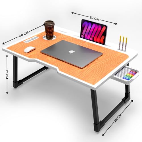 Image of Study Table for Students Bed Table for Study Foldable Table Portable & Lightweight Mini Table Bed Reading Table,Desk (A1)