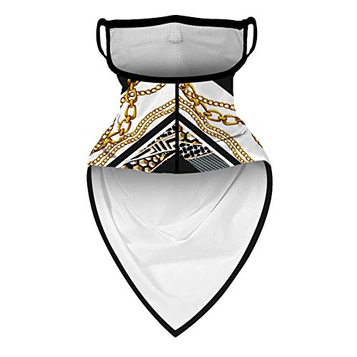 2Pcs Cooling Neck Gaiters With Ear Loops, Face Cover For Women Outdoor - Scarf Bandana Dust Wind Balaclava Headwear #TOP4