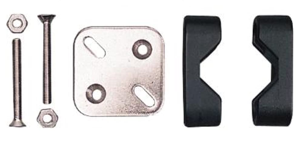 Sea Dog Rail Mount Square Plate Brackets, Pair