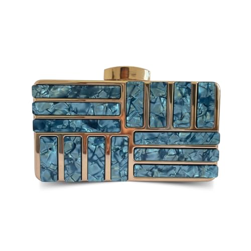 Bolsa Clutch Carteira De Festa Blogueira Ostentação Julia (Azul)