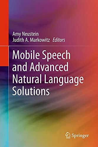 Buy Mobile Speech and Advanced Natural Language Solutions — BookShops.in