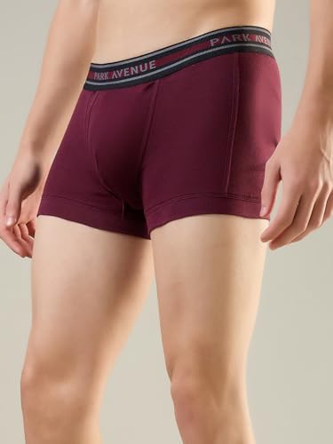 Image of Park Avenue Men Regular Fit Solid Pattern Pure Cotton Trunk Pack of 2