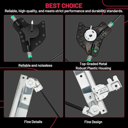 Image of BDFHYK 749-524 Power Window Regulator Without Motor Front Left Compatible with Infiniti QX56 2004-2010, Nissan Armada 2005-2015,Pathfinder Armada 2004,Titan 2004-2015