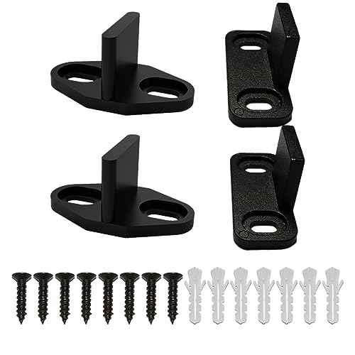 Bdmetals T-Führung Für Schiebetüren - 4 Stück Aluminium Bodenführung Silber