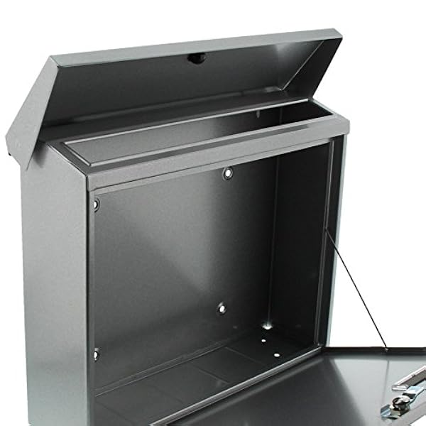 Burg-Wächter Amsterdam 867 Si Buzón con Apertura Stop, Plateado