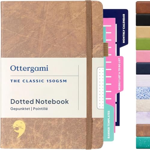 Ottergami Set di diario punteggiato con copertina...