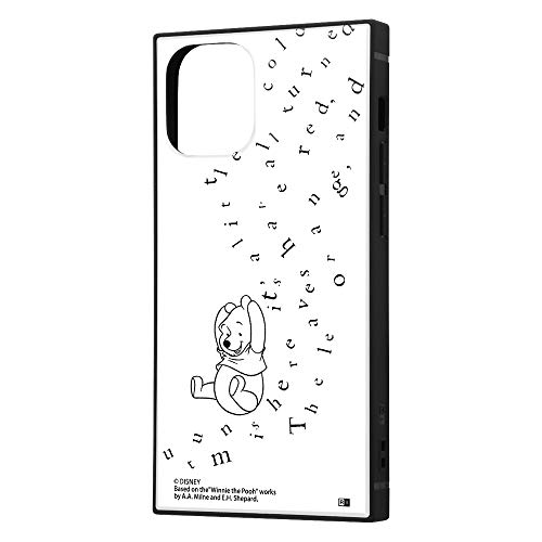 イングレム iPhone 12 mini ディズニー キャラクター 耐衝撃 ハイブリッド ケース カバー KAKU ストラップ ホール 付き スクエア 軽量 くまのプーさん/philosophy IQ-DP26K3TB/PO040