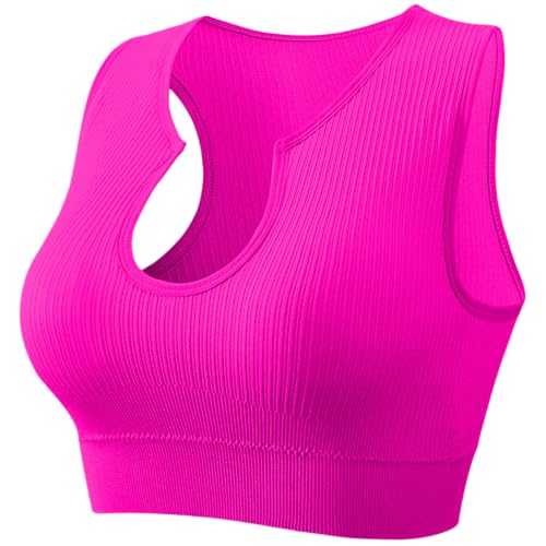 Getheyshape Shape Me up Crop Top, Shockproof Anti-Sagging Yoga Gym Bralette Beautiful Gathered Racer Back Crop Tank Tops
