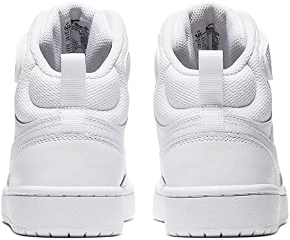 Nike Youth Court Borough Mid 2 (GS) CD7782 100 - Size 5.5Y White/White-White | Image 5