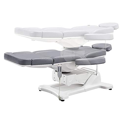 Beauty Full Electrical 4 Motor Podiatry Chair Facial Massage Dental Aesthetic Reclining Chair All Purpose Bed - Pavo -Grey #TOP5