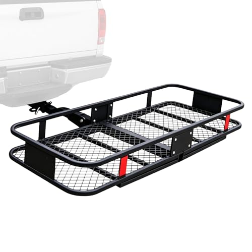 Heckträger für Anhängerkupplung Gepäckträgerkorb für Anhängerkupplung Suitable for Tow Hitch Einsetzbar in ATV PKW SUV.Hoflader