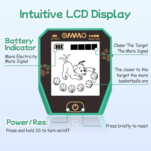 Image of OMMO Metal Detector, Rechargeable Built-in Battery Kids Metal Detector with Funny LCD Display, Adjustable Metal Detectors for Kids with IP67 Waterproof 6.5 inch Search Coil for Exploring Outdoor