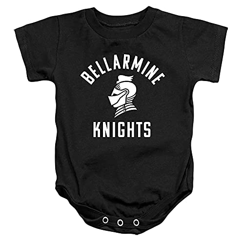 Bellarmine University Official One Color Bu Knights Logo Unisex Infant Snap Suit for Baby,Black, 12 Months