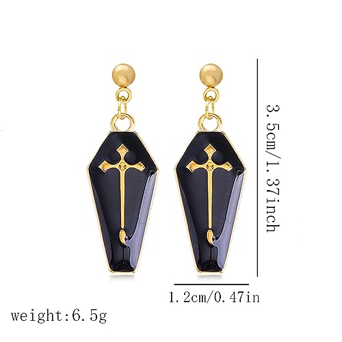 ANXIN STORE Gothic Retro Exaggerated Creative Cross Earrings Punk Style Funny Exaggerated Alternative Personality Earrings Female Gift2