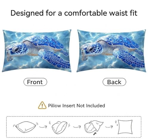 Coussin exterieur rectangulaire 50x80 bleu imperméable lot de 2 - 6