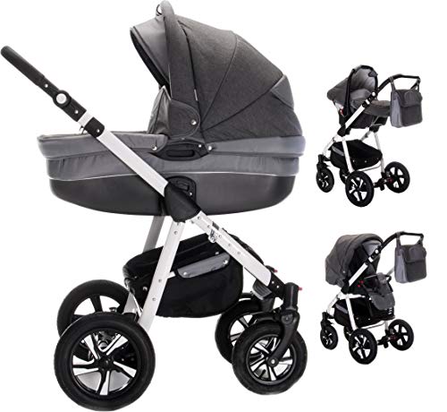 Friedrich Hugo | modèle MANDALA | 3 en 1 Combi Poussette | pneus | couleur : Espresso Cover