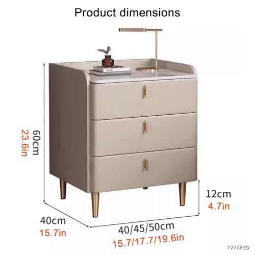 Petite table de chevet résolvant le manque d'espace avec 3 tiroirs - 4