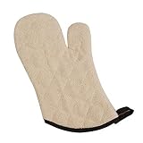 San Jamar 813TM Natural 13" Terry Cloth Oven Mitt - Pair