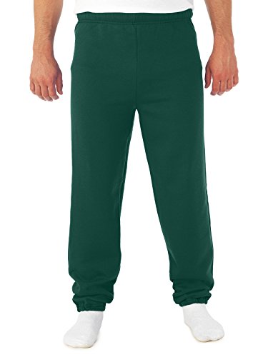 Jerzees 8 oz. 50 50 Fleece Sweatpants (973) Forest Green, XL