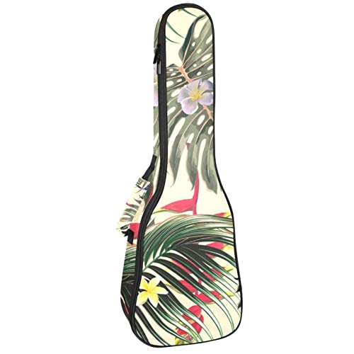 Housse pour ukulélé vintage avec motif palmier tropical floral de 10 mm d’épaisseur et rembourrage en éponge de 53,3 cm… - Les Beatles, Paul McCartney, John Lennon, RIngo Starr, George Harrison Housse pour ukulélé vintage avec motif palmier tropical floral de 10 mm d'épaisseur et rembourrage en éponge de 53,3 cm…