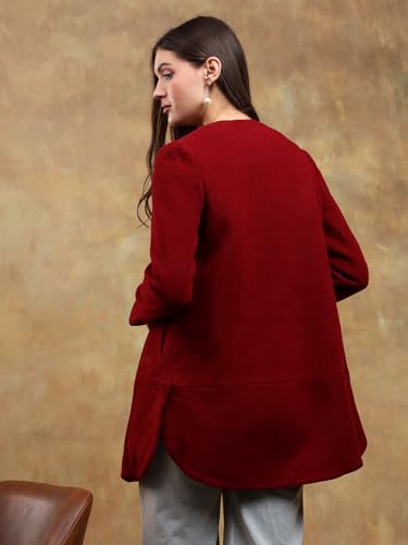 Image of KOTTY Womens Cotton Blend Standard Length Elegant Style Coat - Classic Style with Modern Detailing