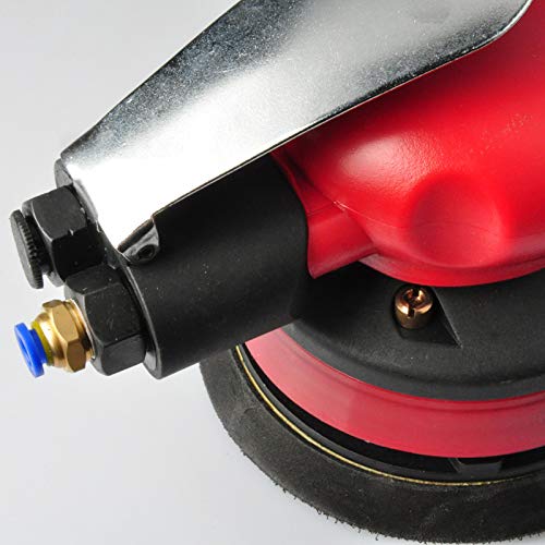 High Eagle 5'' Pneumatic Wet Orbital Sander Disc Portable Practical Air Palm Polisher Grinding Machine Kit With Inlet Joint Water Pipe #TOP2