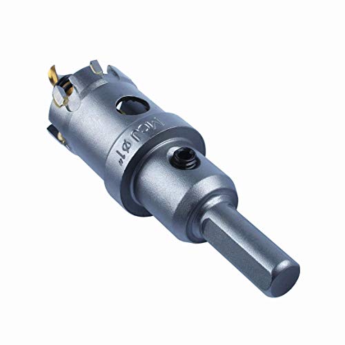 Mcj Tools 1" Tct Hole Saw Long Tungsten Carbide Tipped Hole Saw Set, Hole Cutter Heavy Duty For Stainless Steel | Pilot Drill Bit For Stainless Steel, Iron, Aluminum, Alloy #TOP1
