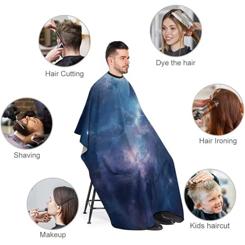 Capa de Barbero Nebula And Moon para Corte de Cabello miniatura 3