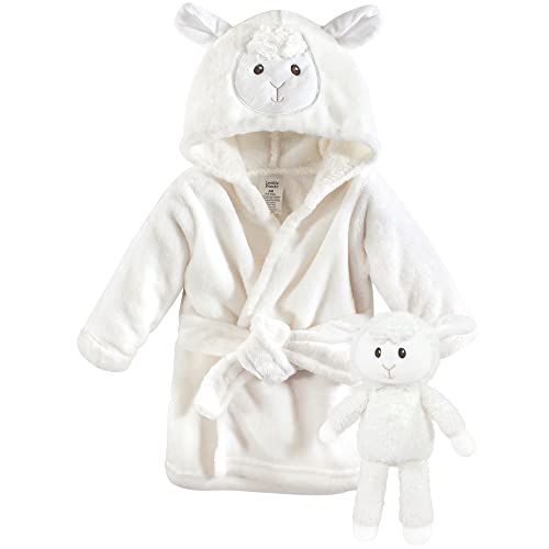 Image of Luvable Friends Unisex Baby Plush Bathrobe and Toy Set
