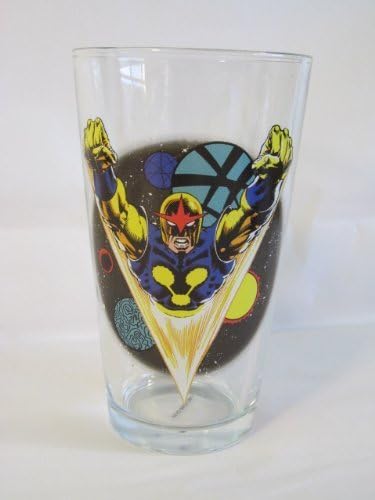 Nova Toon Tumbler 16 Oz. Pint Glass Marvel Comics