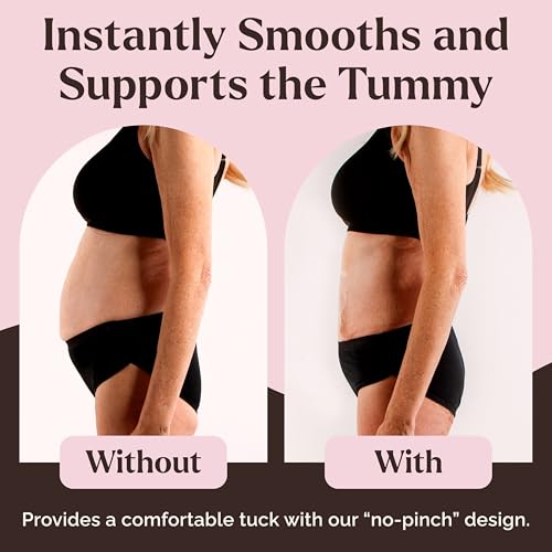 Image of Skinnies Instant Lifts Tummy Tuck Tape - Patented & Made in USA - Slim Belly 3-4 Inches Instantly - Clear No-Pinch Adhesive Strips, Sweatproof and All-Day Wear Body Tape for Women - 5 Pack
