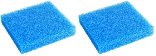Image of AQUANEAT Aquarium Filter Sponge Open Cell Foam Sheet Bio Sponge Filter Media Pad HMF Fish Tank Sump Divider (11 inch Lx 10.25 inch W x 2 inch H, Blue) (Pack of 2)