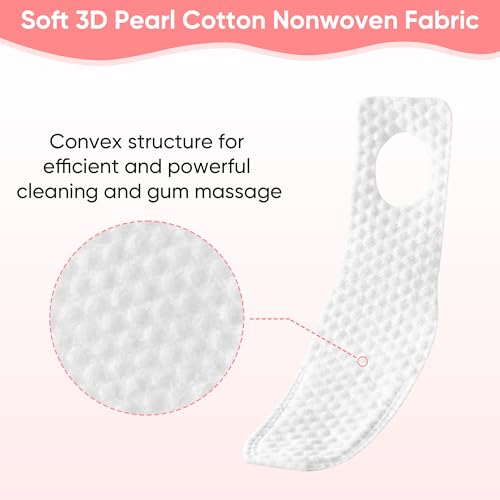 Image of EASICUTI 40Pcs Baby Finger Toothbrush, Dry Wipes Baby Toothbrush
