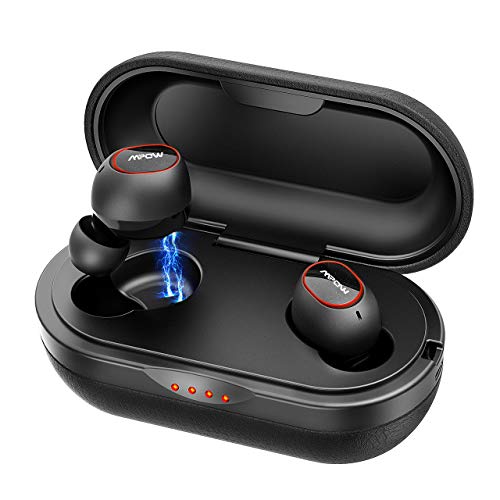 Wireless Earbuds, Mpow Bluetooth Earbuds Featured Aptx Sound w/Bass, IPX7 Sports Wireless Earbuds w/35 Hrs Charging Case/CVC 8.0 Noise Cancelling Mic/Button Control/Compact & Comfort Design,Creise