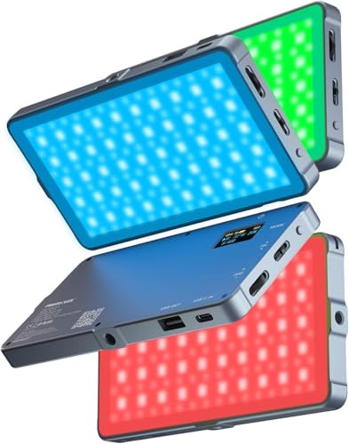 Lámpara LED cámara MOJOGEAR iluminar videos sin sombras batería potente 3