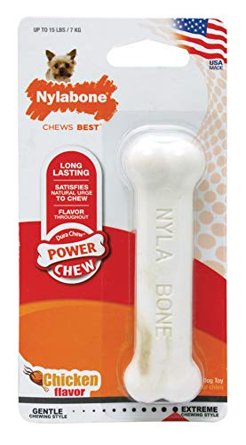 Nylabone Dura Chew  Extra pequeño, pollo, talla XS