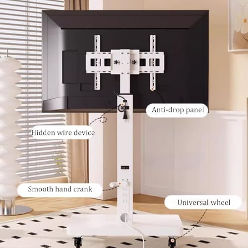Soporte móvil para TV ajustable en altura y con ruedas miniatura 7