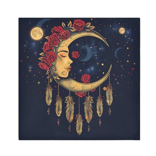 Servilletas de Tela Boho Multicolor Set x6 20x20 pulg miniatura 1
