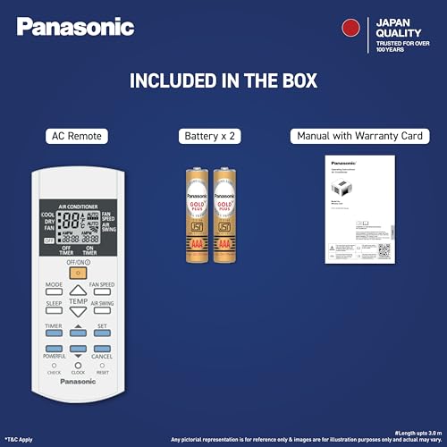 Image of Panasonic 1.5 Ton 3 Star, New star rated, Fixed Speed Window AC (48C Oper., Copper Cond.,2-Way, PM0.1 Filter, Powerful Mode, CW-LN183CM, White)