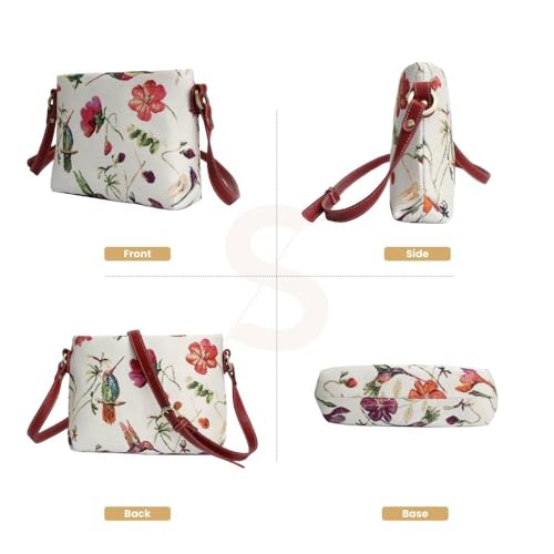 Image of Signare Tapestry Crossbody Bag Sling Shoulder Purse for Women