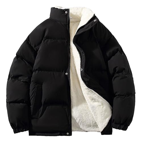 Manteau épais homme DGKaxiyaHM chaud veste d'hiver à bulles matelassée zippée