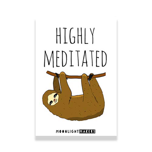 Funny Fridge 2x3" (Highly Meditated) Handmade