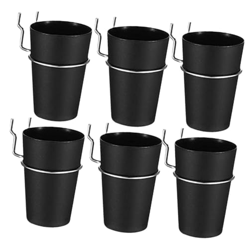 STOBAZA Peg Board Organizer Set 6 Pcs 1 Inch Cups Hooks for Garage Workshop Storage Craft Room Tool Home
