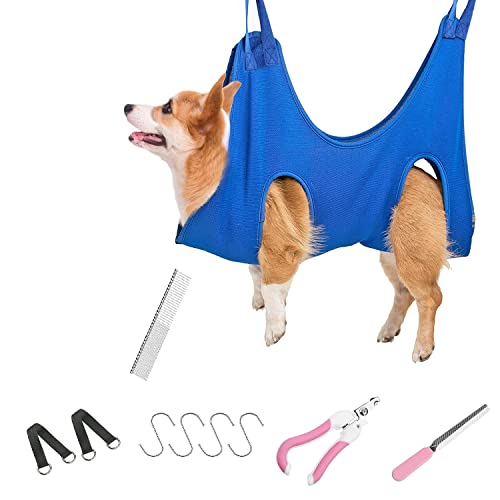 Top 10 Best Dog Grooming Pillow in 2022 15 Famedy Pet Grooming Hammock for Cats & Dogs, Dog Grooming ...