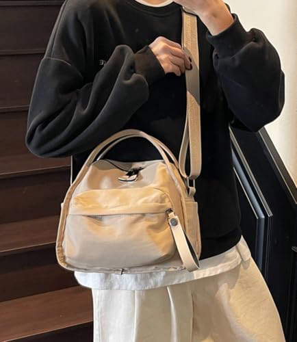 Nylon Crossbody Bag for Women Trendy Shoulder Hobo Purse Lightweight Underarm Satchel Casual Commute Top Handle Tote Handbag2